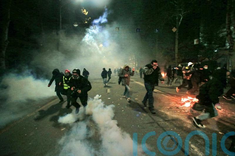 More than 40 injured in Georgia during protests over suspension of EU talks