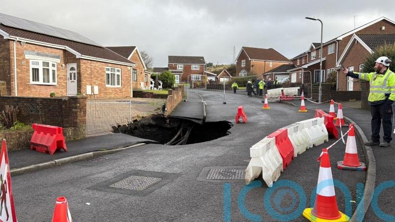 Residents told to avoid area after large sinkhole appears on housing estate