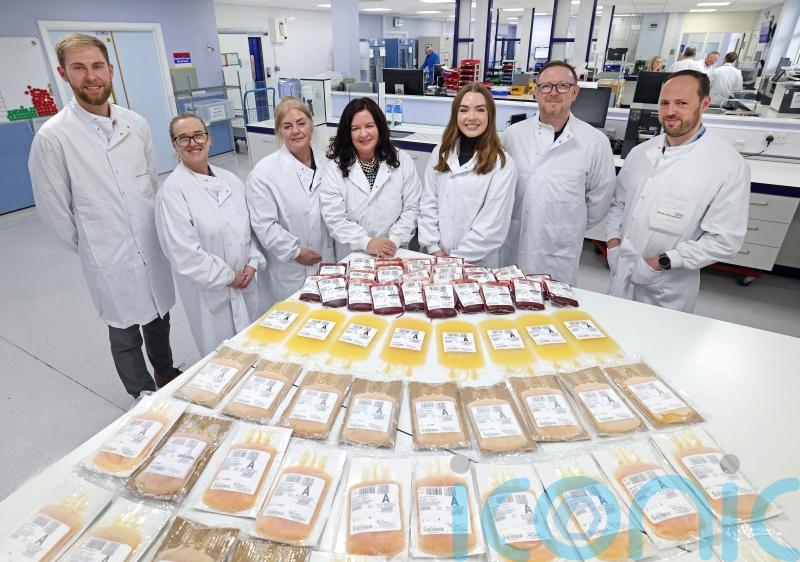 &lsquo;Miracle&rsquo; mother who survived traumatic birth meets crucial blood donor team