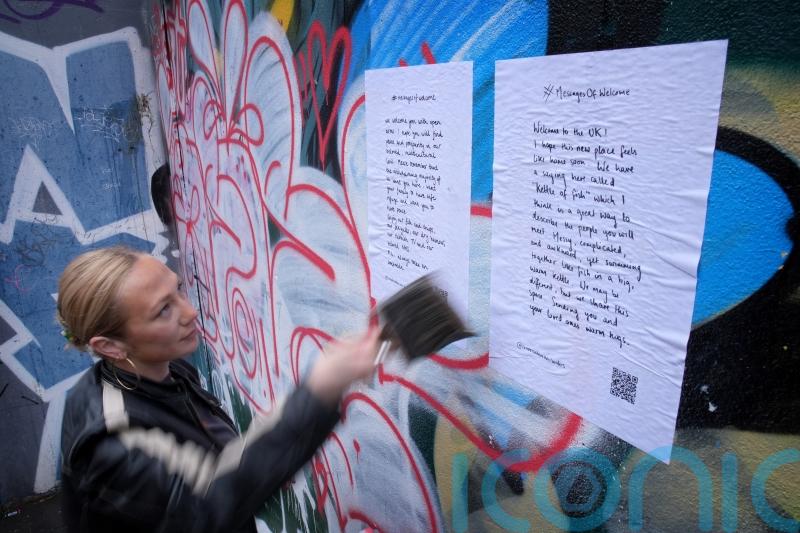 Christmas poster campaign to spread solidarity with refugees after summer riots