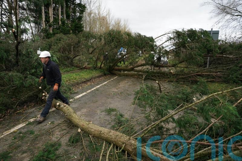 Homes without power after Storm Darragh ‘to be reconnected by Wednesday’
