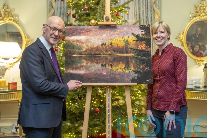 John Swinney to auction Christmas card picture to help children’s charity