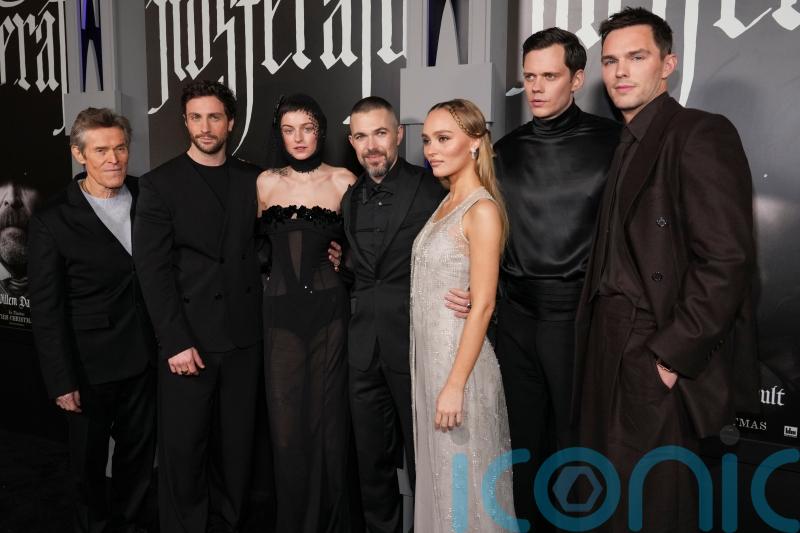 Lily-Rose Depp styles angelic glamour as Nosferatu co-stars opt for gothic looks