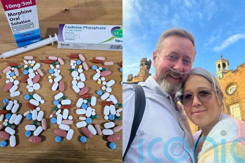 Dad with rare condition which slowly hardens his skin defiant despite chemotherapy and 250-tablet per week treatment