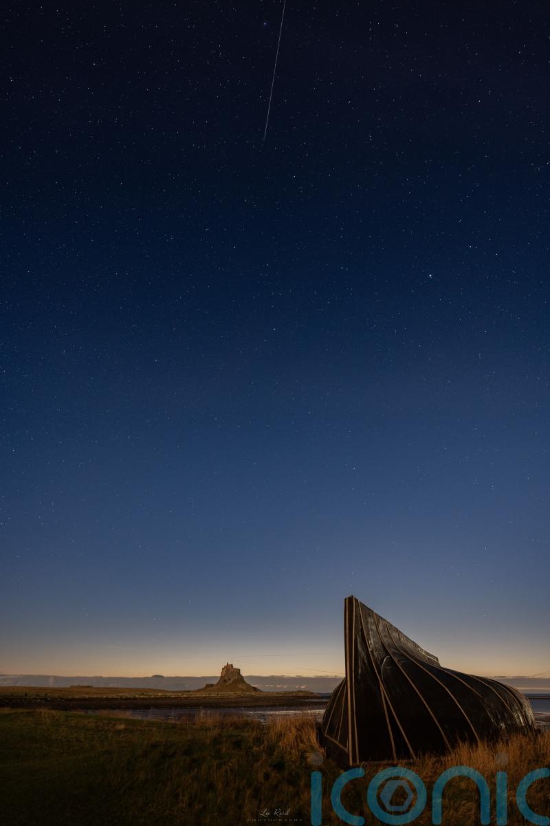 Geminid meteor shower captured lighting up night skies across England
