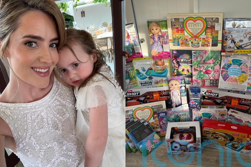 ‘My daughter spent her first Christmas having chemotherapy – now I raise money to buy gifts for children in hospital’