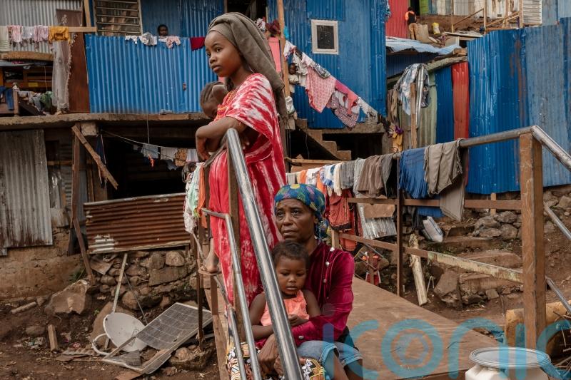 French president visits Mayotte to survey damage from cyclone