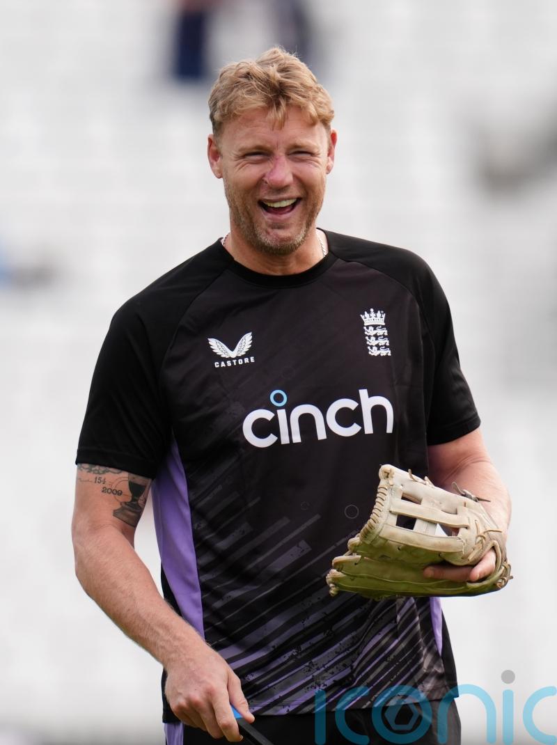 Andrew Flintoff and Luke Littler throw darts together in Bullseye special