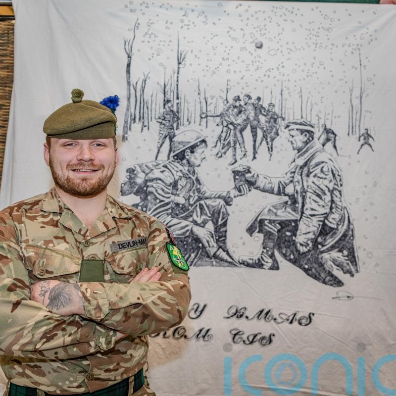 Soldiers keep wartime tradition alive with festive blanket competition