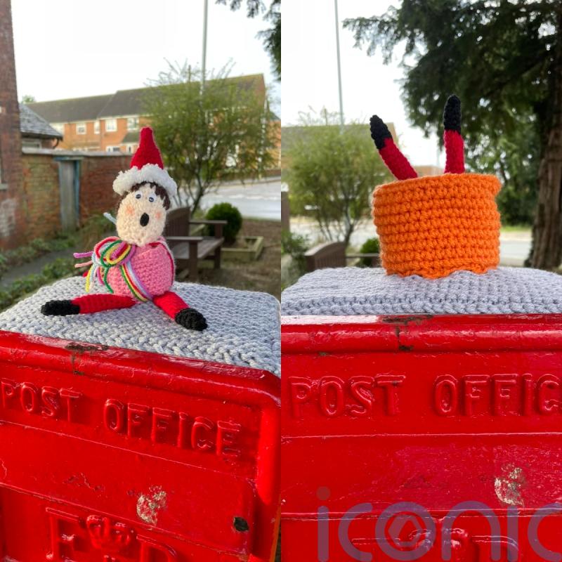 Crocheted ‘elf on shelf’ captured in sticky situations brings festive joy