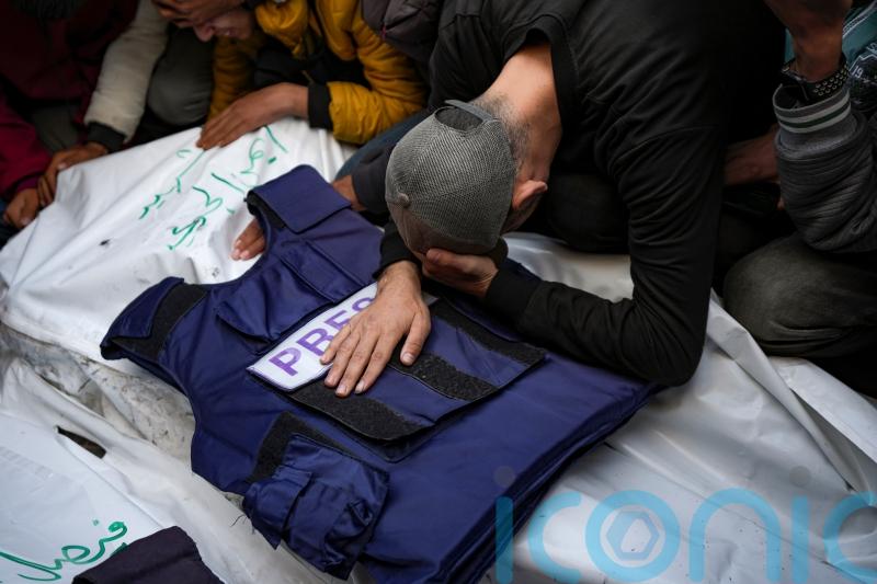 Israeli strike kills five Palestinian journalists in Gaza Strip