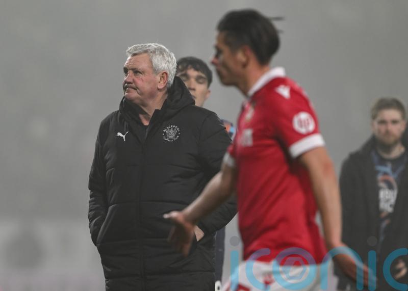 Steve Bruce fuming after penalty decision goes against Blackpool at Wrexham