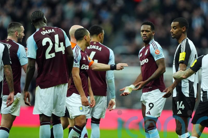Aston Villa striker Jhon Duran charged by FA for red card reaction