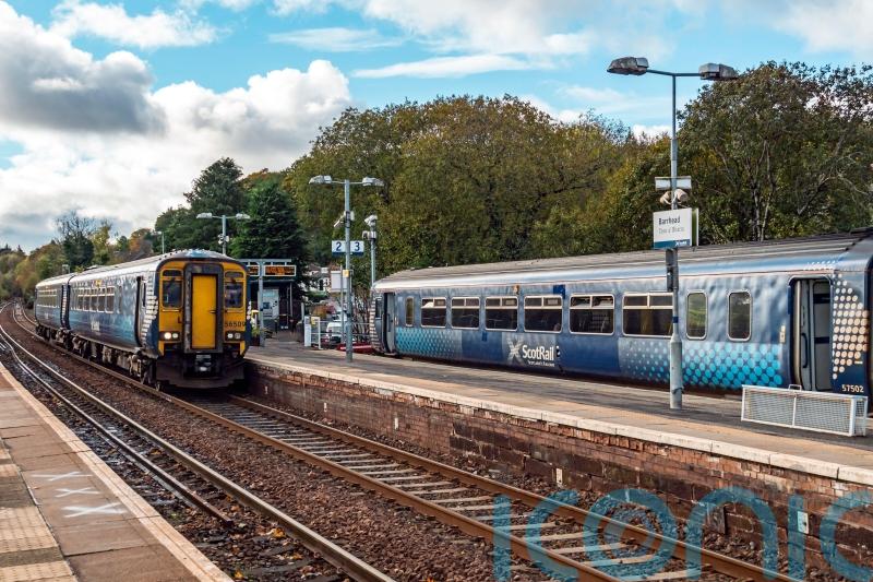 Passengers left covered in glass after stone thrown at moving train