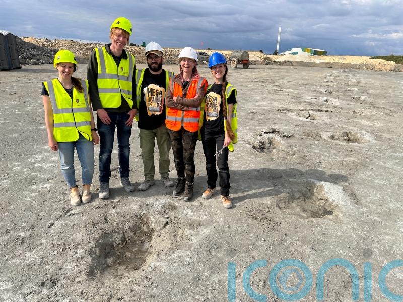 Hundreds of dinosaur footprints dating back 166 million years found in quarry