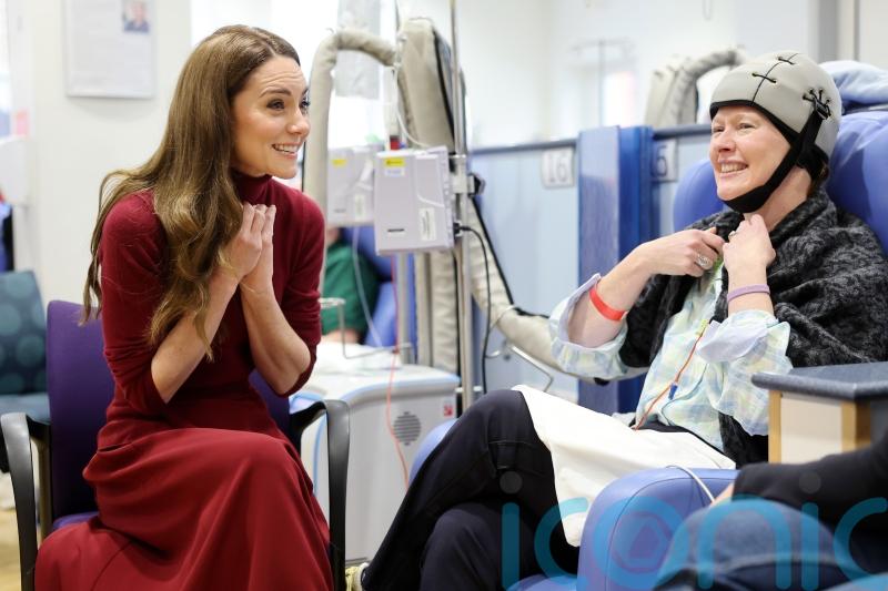Kate comforts cancer patients in surprise return to hospital that treated her