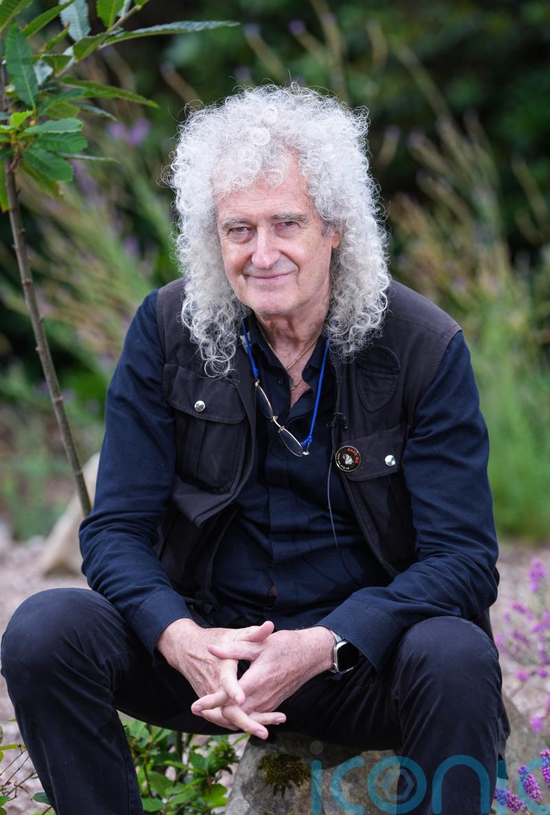 Anita Dobson says Brian May ‘taking each day as it comes’ during stroke recovery