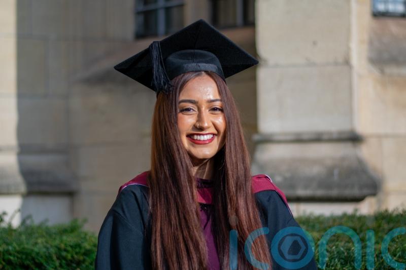 Inspiring graduate was first in her family to go to school after fleeing Taliban