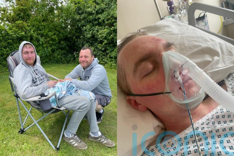 Healthy man, 25, left brain damaged after headache turned out to be ‘one in a million’ condition which almost killed him