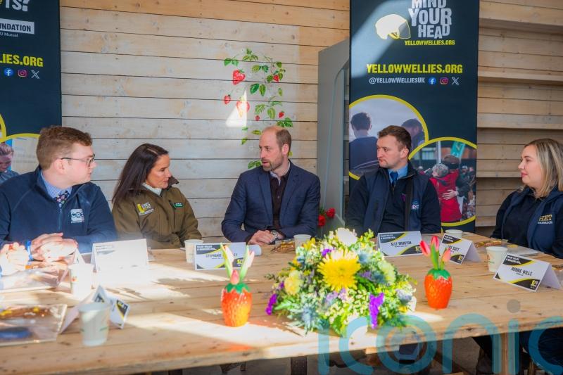 Prince of Wales discusses rural isolation with young farmers
