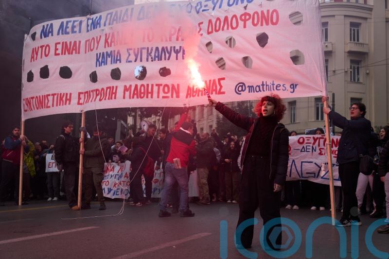 Thousands block Athens roads to protest against delays in rail disaster inquiry