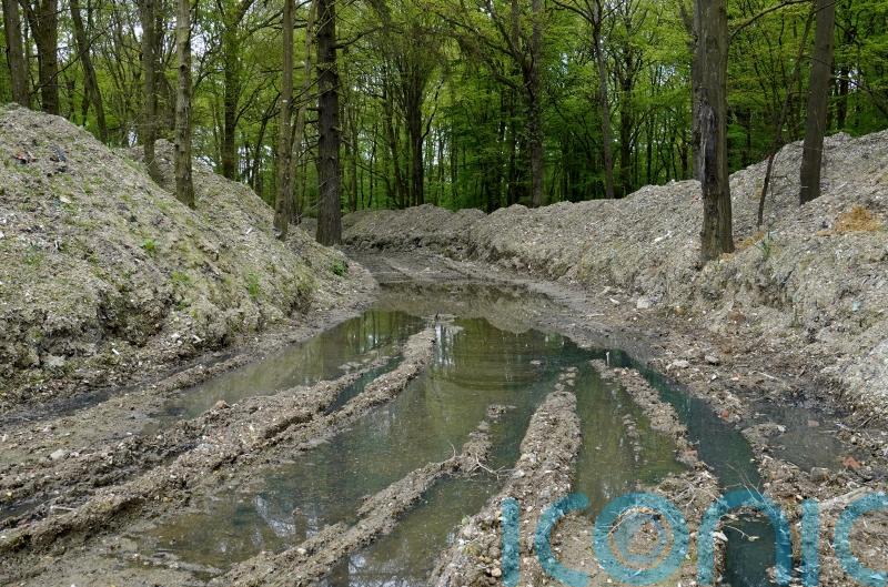 Three arrested over ‘flagrant’ waste dumping at Kent beauty spot