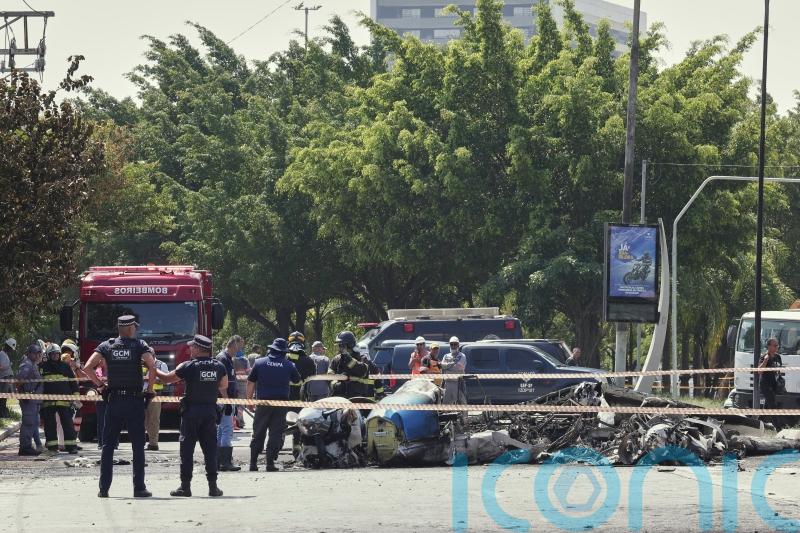 Small plane crashes into traffic in Brazilian city of Sao Paulo