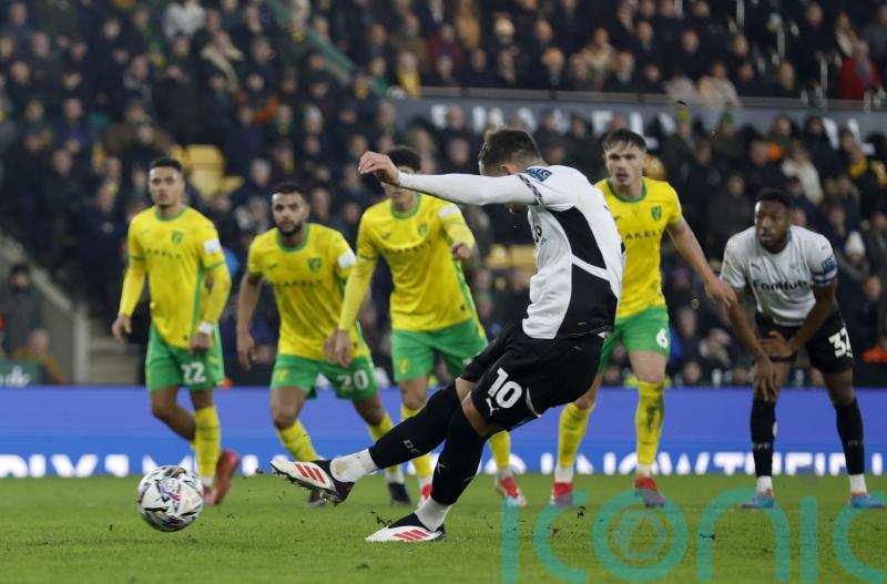 Jerry Yates rescues precious point for Derby as Norwich pay the penalty