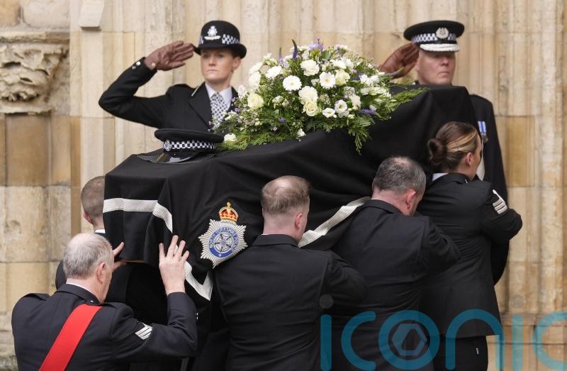 Officer’s sacrifice will never be forgotten, chief constable tells funeral