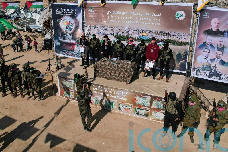 Who are the latest hostages freed by Hamas as part of the ceasefire in Gaza?