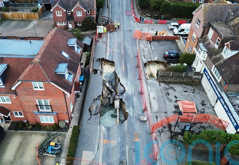Six evacuated households allowed to return home following Surrey sinkhole