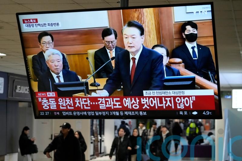 South Korean president defends martial law decree as impeachment trial nears end