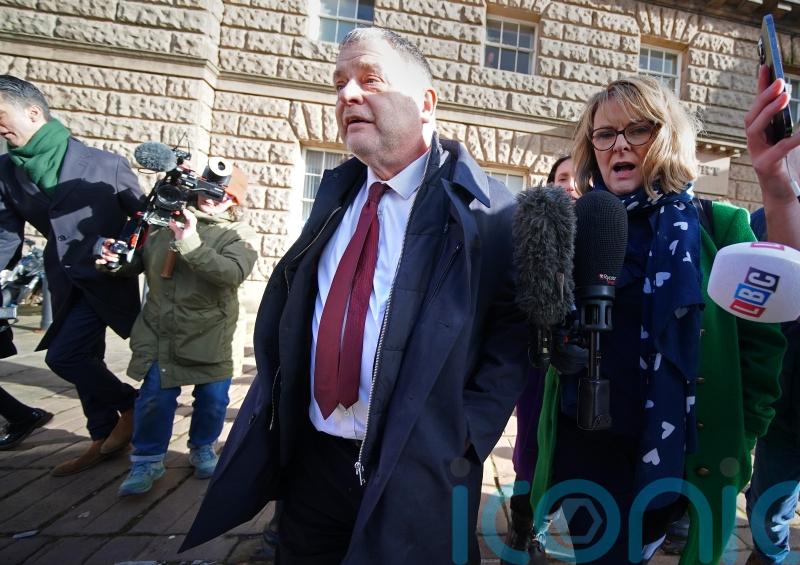 MP Mike Amesbury refuses to answer questions as he walks free from court
