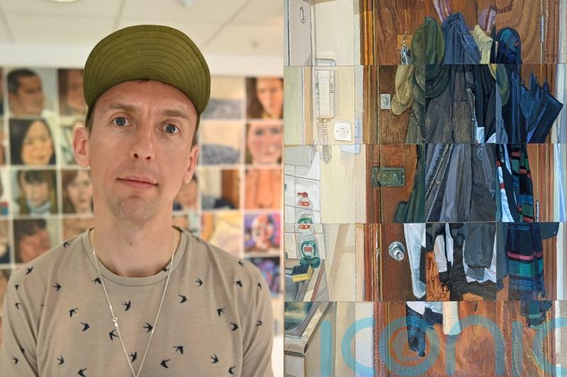 ‘Beauty in mundane’: Artist painting every square foot of his tiny flat on MDF squares wows thousands on TikTok