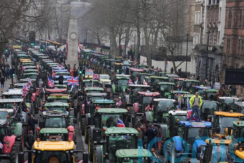 Farmers could be arrested if they drive tractors at rally, police warn