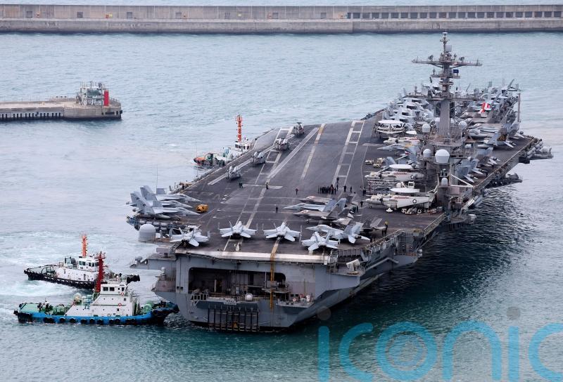 US carrier group arrives in South Korea days after North test-fires missiles