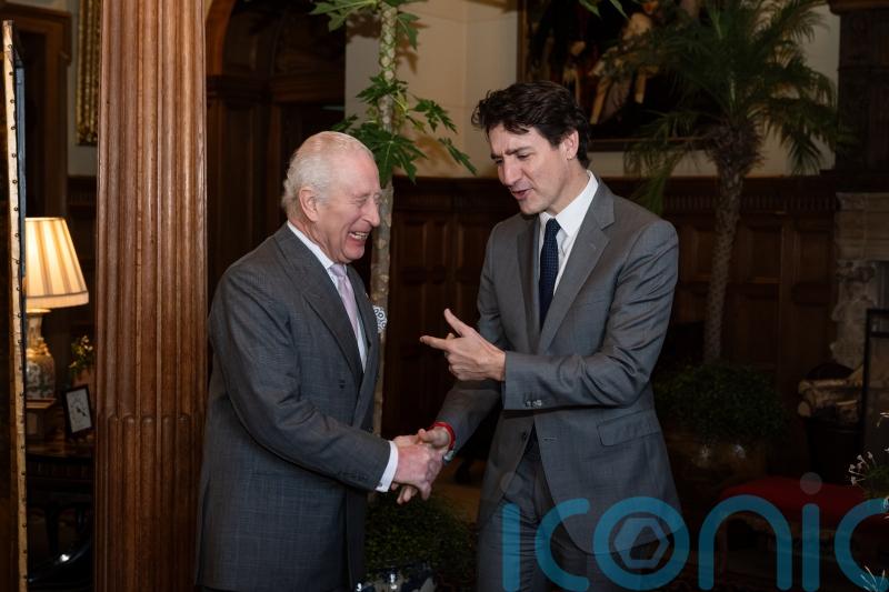 King and Trudeau show off strong bond with warm welcome at Sandringham