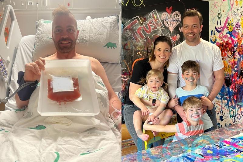 ‘My husband’s heartburn turned out to be cancer and transplant was his route to cure – a donor gave him a second chance’