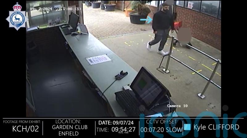 CCTV shows movements of triple killer on day of his knife and crossbow attacks