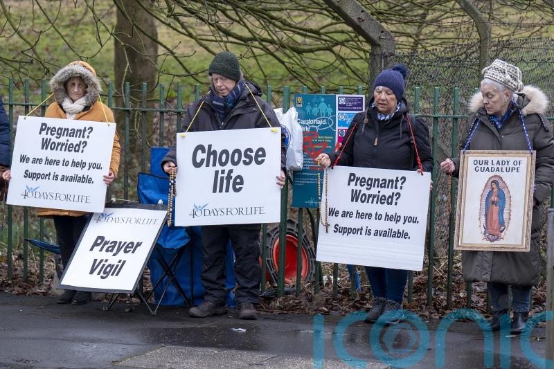 Anti-abortion campaigners branded ‘disgusting’ as they hold vigil near hospital