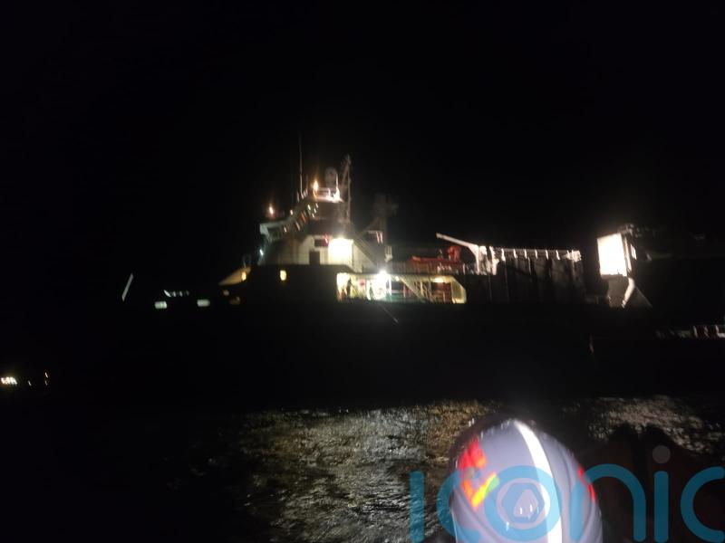 Lifeboats called to assist cargo vessel run aground on Skye