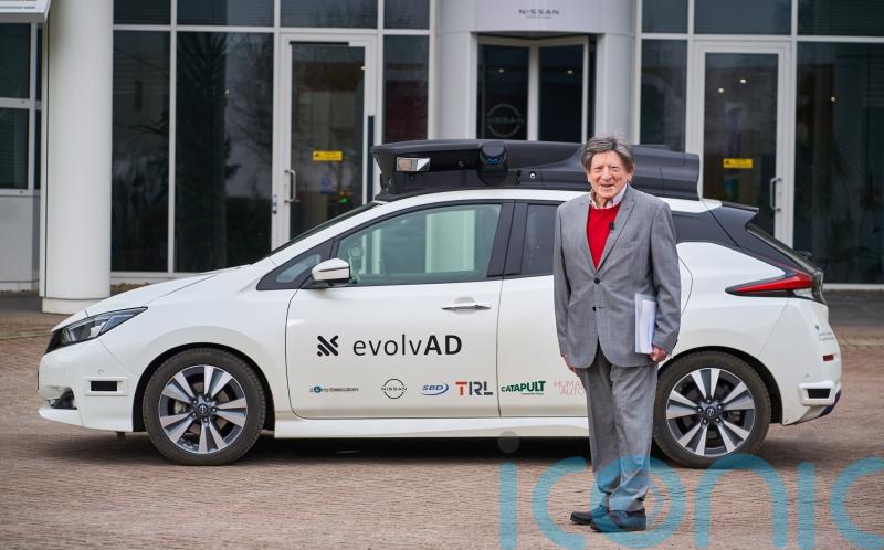 ‘New technology like this is fantastic and it’s important to embrace it’ says 93-year-old who takes a trip in self-driving Nissan