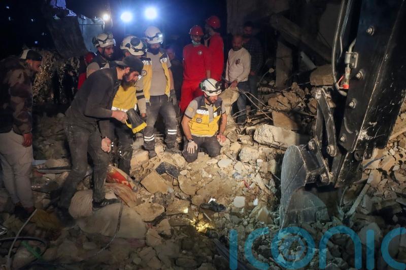 Ordnance blast kills 16 and collapses building in Syria