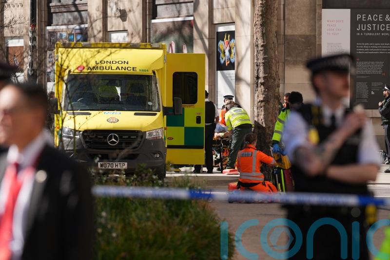 Screams heard after van crash in central London which left one woman dead