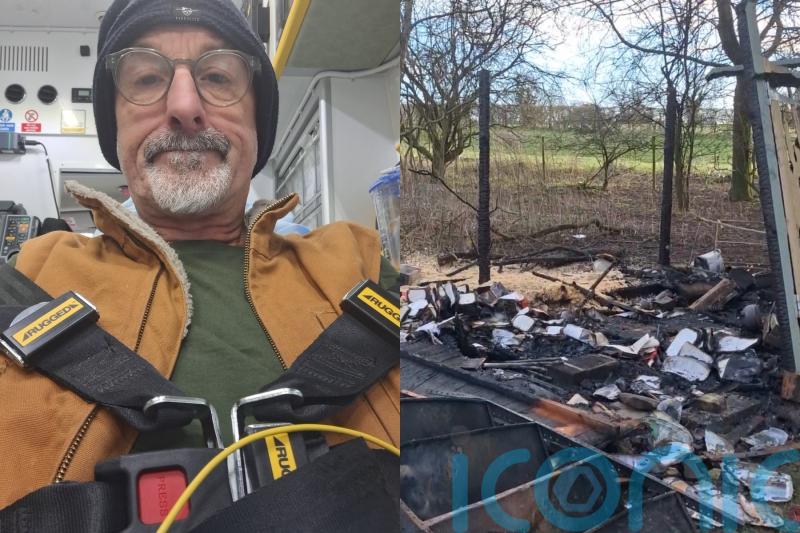 Off-grid man, 63, loses everything as yurt home ‘burned to ground’ weeks after near-fatal blood clot