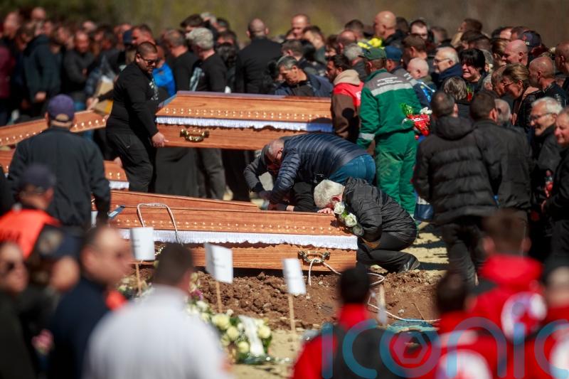 North Macedonia holds mass funerals for young victims of nightclub fire