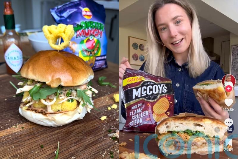 TikToker wows millions turning nation&rsquo;s favourite crisps including McCoy&rsquo;s and Monster Munch into gourmet sandwiches