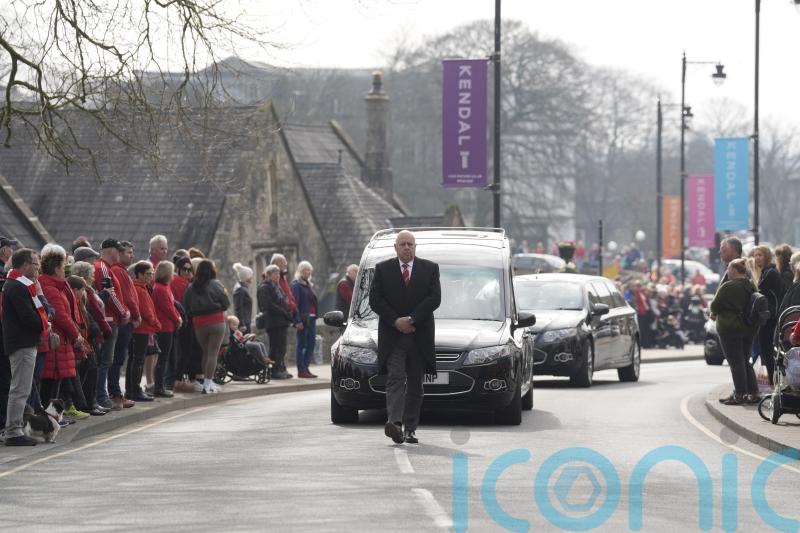 Town turns red as funeral held for 10-year-old Man United fan Poppy Atkinson