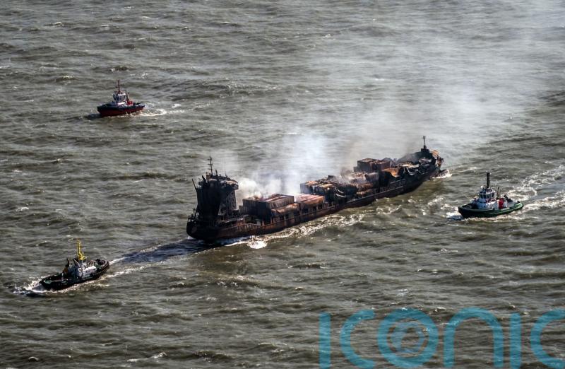 Container ship severely damaged in North Sea collision to be towed to Scotland