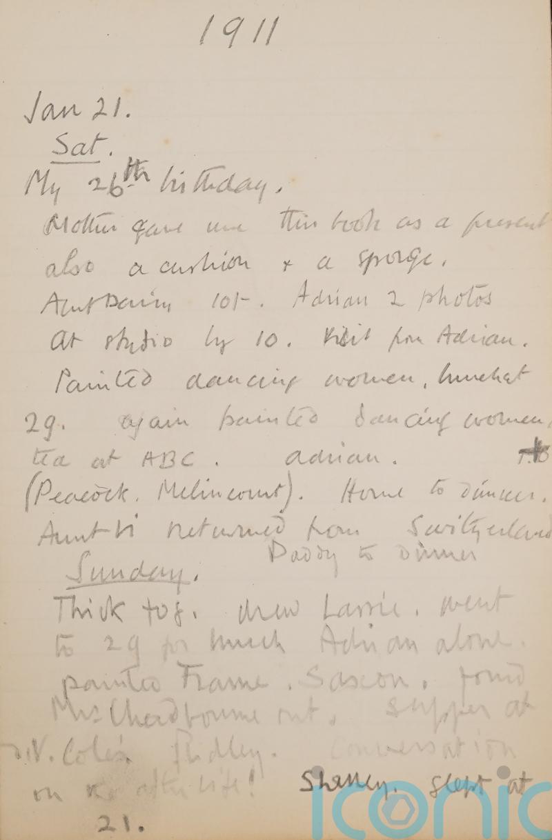 Diary written by acclaimed artist Duncan Grant sells for 17 times its estimate